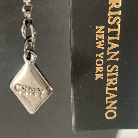 Christian Siriano Black Tone Necklace with Gold Tone Tassel Pendant - Picture 5 of 5